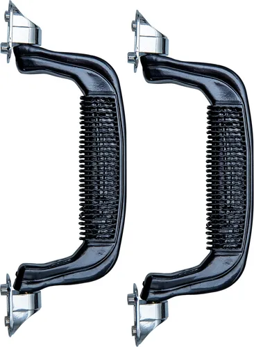 HMF 14972-02 Koffergriff 2er Set, 19 x 7 cm, schwarz