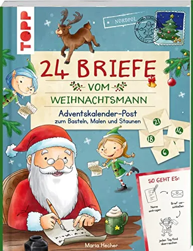 Briefe vom Weihnachtsmann: Adventskalender-Post zum Basteln von Frech