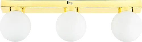 Licht-Erlebnisse Deckenleuchte STAR Kugelschirme 3-flammig in gold von Licht-Erlebnisse