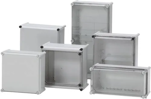 Produktbild Fibox ABS 3828 18G Installations-Gehäuse 378 x 278 x 180 ABS, Polyamid Lichtgrau (RAL 7035) 1St.