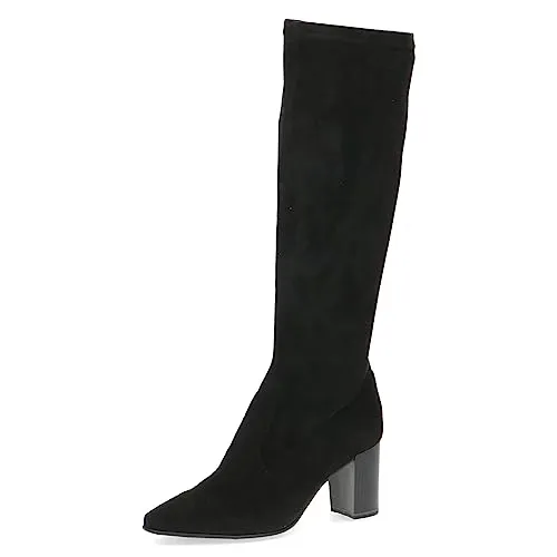 CAPRICE Veloursleder High-Heel-Stiefel für Damen - Elegante Stiefel aus weichem Veloursleder, ideal für jeden Anlass. Die bequeme Textil-Innensohle und der praktische Reißverschluss sorgen für optimalen Tragekomfort.