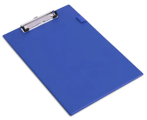RAPESCO Klemmbrett Standard A4 PVC-Folienüberzug blau