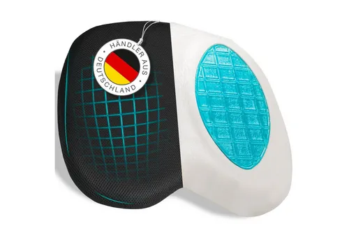 ELONEO Sitzkissen Stuhlkissen 46x43cm mit Gel-Füllung