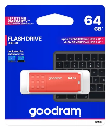 Pendrive UME3 64GB USB 3.0 GOODRAM 5908267935781