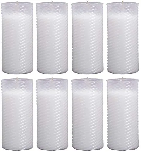 HS Candle Ersatzkerze (N3) Nachfüller 8er Pack in Weiß