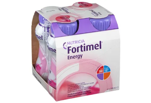 Nutricia Milupa Trinkbeutel Fortimel 1.5 kcal - Vanille 4er-Pack - Trinkfertiges Nahrungsmittel mit 1.5 kcal pro Beutel, ideal für die diätetische Behandlung von Mangelernährung. Angenehmer Vanillegeschmack mit wichtigen Nährstoffen.