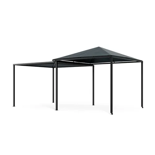 Blumfeldt ShadeMax Pavillon 3x3 – Erweiterbar bis 3x6, Dunkelgrau