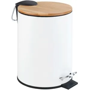 Wenko Tortona Treteimer Easy-Close 3L - Weiß - Haushaltszubehör mit Easy-Close Mechanismus für geräuschloses Öffnen und Schließen, ideal für moderne Küchen und Badezimmer.