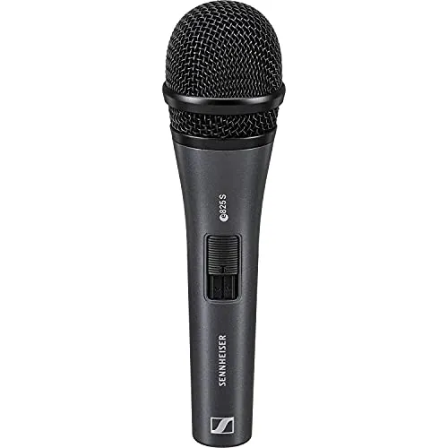 Sennheiser E 825S Mikrofon - Dynamisches Mikrofon für außergewöhnliche Klangqualität, ideal für Bühne und Studio – fängt jede Nuance Ihrer Stimme klar ein.