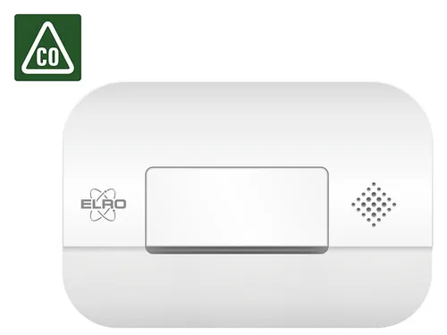 ELRO FC2702 Kohlenmonoxid Melder - 10-Jahres Sensor - CO-Melder mit 10-Jahres Sensor, warnt frühzeitig vor Kohlenmonoxidvergiftung und ermöglicht einfache Montage. Inklusive Prüftaste und niedriger Batterie Warnanzeige.