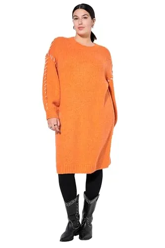 Studio Untold Jerseykleid Strickkleid oversized Schmucknähte
