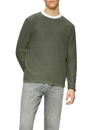 QS Strickpullover aus 100% Baumwolle - Gemütlicher Strickpullover mit Rundhalsausschnitt und Rollsaum. Ideal für den Alltag und vielseitig kombinierbar – perfekt für dein nächstes Casual-Event!