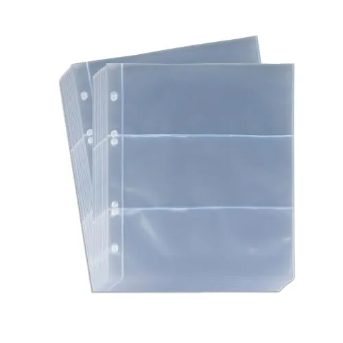 Prophila Collection 20 Banknoten-Hüllen für je 3 Banknoten