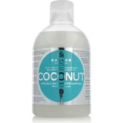 Kallos Kokosnuss-Shampoo 1000ml - Feuchtigkeitsspendendes Shampoo für geschädigtes Haar, angereichert mit Kokosnussöl für revitalisierte, glänzende Locken. Ideal für alle Haartypen und tägliche Pflege.