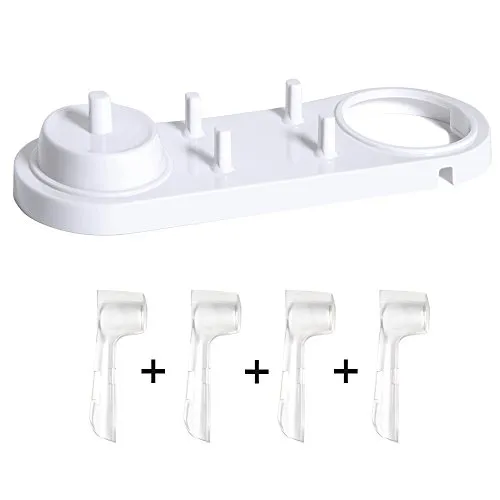 Nincha, Elektrische Zahnbürstenhalter mit Halterungen für elektrische Zahnbürste + 4 Bürstenköpfe für Oral-B