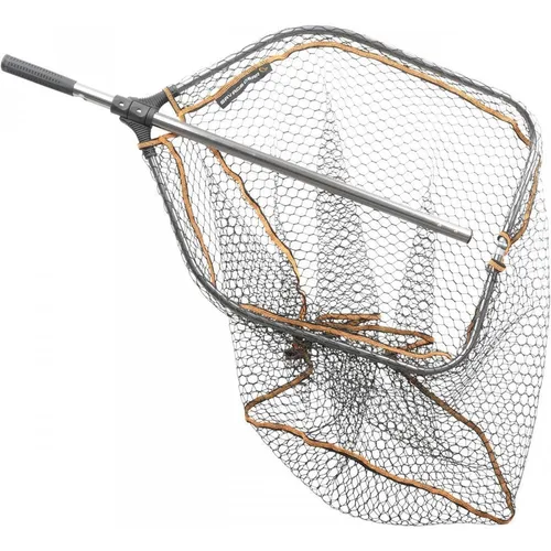 Savage Gear Pro Folding Rubber Landing Net L 65x50cm - Kescher & Netze, fischschonend und gummiert für schonendes Landen von Fischen, ideal für Angler.