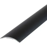 Dalsys Übergangsleiste Selbstklebend 90cm x 30mm Schwarz Anpassungsprofil
