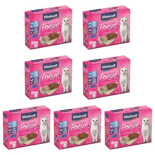 Vitakraft Katzenfutter Poesie DeliSauce, Multipack Fisch von Vitakraft