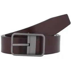 Porsche Design Business Oliy Belt 35 - Dark Brown, 90 cm - Hochwertiger Herren-Gürtel aus Vollrindleder, der mit der Zeit eine edle Patina entwickelt. Exklusive Porsche Design Schließe in titanfarbener Galvanik, ideal für stilvolle Casual Looks.