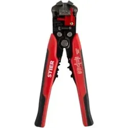 STIER Automatik Schneid-, Crimp- und Abisolierzange Kombi+ - Multifunktionswerkzeug für Abisolieren, Crimpen und Schneiden von Drähten bis 6mm². Spart Platz im Werkzeugkoffer und vereinfacht Ihre Arbeiten.