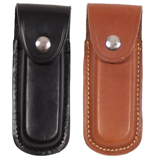 MFH Messer-Etui Messertasche Leder braun - Hochwertige Messertasche aus braunem Leder, ideal zum sicheren Verstauen und Transportieren Ihrer Messer, perfekt für Outdoor und Küche.