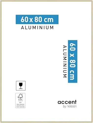 accent by nielsen Bilderrahmen Accent, (1 St) - Einzelrahmen mit schmalem Profil von 7,8 mm, FSC® zertifiziert und hochformstabil. Ideal für stilvolle Akzente in jedem Raum, erhältlich für Hoch- und Querformat.