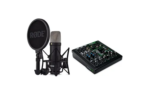 Rode NT1-Signature Mikrofon mit Mackie ProFX6v3 Mischpult von RØDE