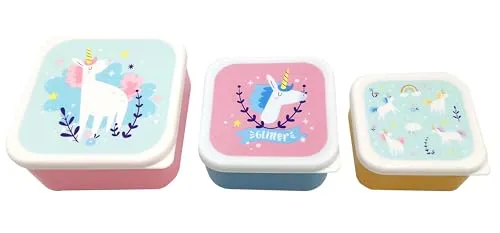 Set of 3 Lunch Box S/M/L Unicorn Magic
