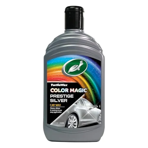 Produktbild Turtle Wax 52710 Color Magic Autopolitur Lackpflege Silber 500 ml – Bringt Farbe & Glanz zurück