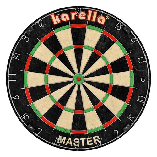 Karella Dartscheibe 808501 Master - Hochwertiges Dartboard - Dartscheiben, professionelles Design für präzises Spielen und ideal für Wettkämpfe oder Freizeit.