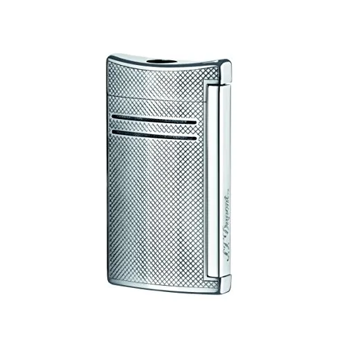 Produktbild S.T. Dupont Maxijet-Feuerzeug, gebürstetes Chrom-P 65 x 37 x 14 mm Chrom-Gitter
