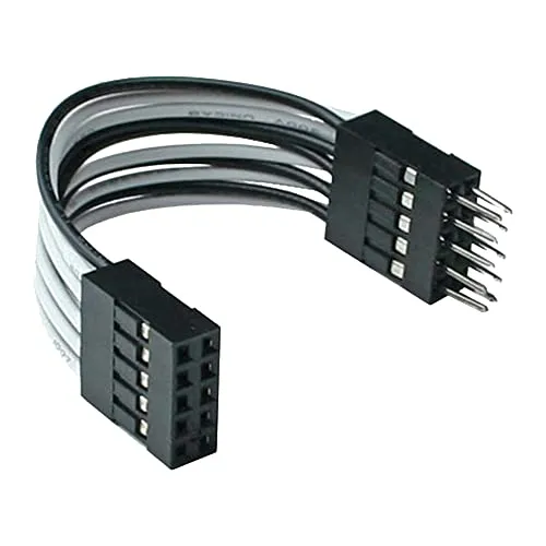 InLine 33440K USB 2.0 Verlängerung, intern, 2x 5pol Pfostenstecker auf Pfostenbuchse, 5cm