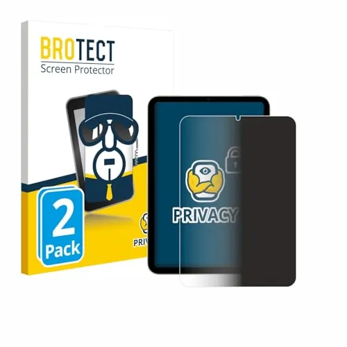BROTECT 2 Stück Anti-Spy Blickschutzfolie für Apple iPad Mini 7 2024 Privacy Screen Protector [Displayschutz-Folie, Sichtschutz, Blaulichtfilter]