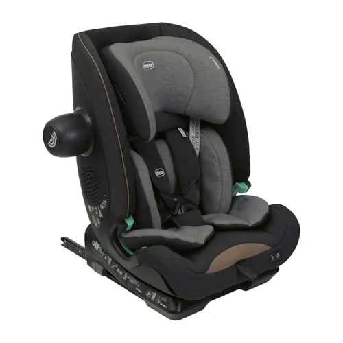 Chicco Autositz Seat&Go I-Size - Kindersitz mit Isofix-System, geeignet für Kinder von 76 bis 150 cm, bietet extra Polsterung und atmungsaktive Bambusfaser für hohen Komfort.