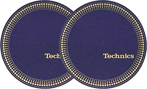 slipmat-Factory Technics Strobo blau - gold (Doppelpack