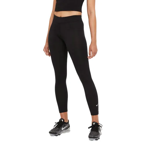 NIKE Damen Tight W NSW ESSNTL 7/8 MR LGGNG - Leggings & Tights mit schickem Swoosh-Logo, ideal für Sneaker-Looks und ein bequemes Tragegefühl dank elastischem Bund.