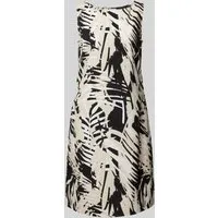 comma Minikleid 99a9 - Ärmellos mit Cut Out - Freizeitkleid für Damen mit Rundhalsausschnitt und Knopf im Nacken, ideal für lässige Anlässe und modische Akzente.