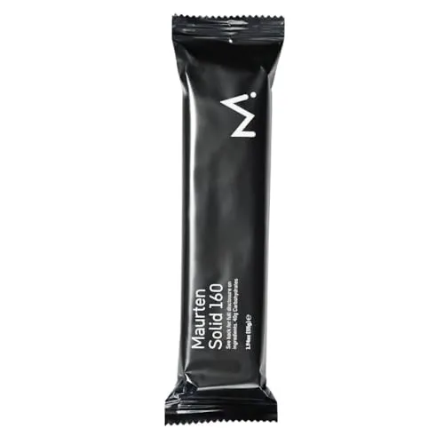 Maurten Solid 160 Energieriegel - 12er Box für Ausdauersportler - Ausdauer- & Energieriegel, ballaststoffarm und ideal für Marathon und Radsport mit 40g schnell verfügbaren Kohlenhydraten pro Riegel.