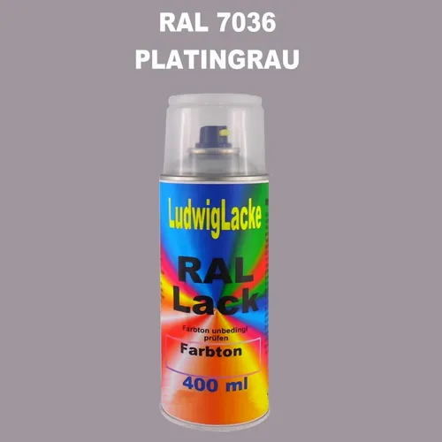RAL 7036 PLATINGRAU Seidenmatt 400 ml 1K Spray