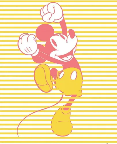 Komar Bild Mickey Unwind, Disney (1 St), Wandbild zur Dekoration im Kinderzimmer - ohne Rahmen