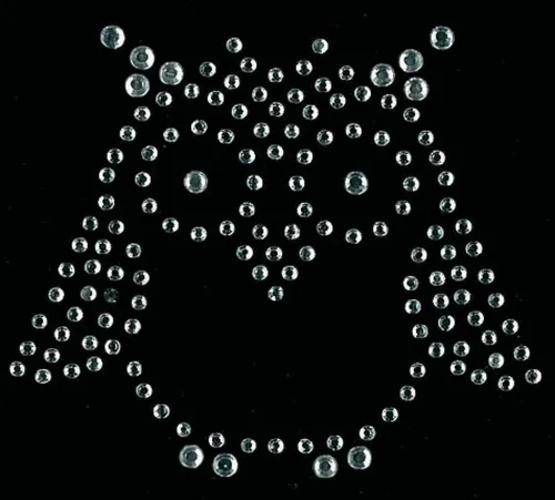 KLEIBER Strass-Applikation 'Eule 1', 65 x 60 mm