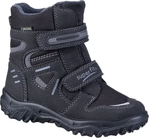 Superfit Husky schwarz/grau (0600) 26 - Wanderschuhe für Kinder, ideal für kalte Outdoor-Abenteuer. Mit GORE-TEX Membran für wasserdichten Schutz und Atmungsaktivität, 100% vegan und aus recycelten Materialien.