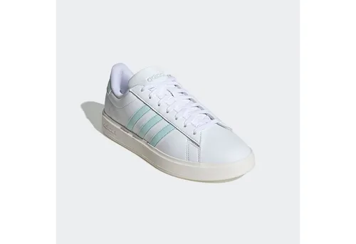ADIDAS GRAND COURT LIFESTYLE SNEAKER - Sportliche Schuhe mit Cloudfoam Comfort Dämpfung für höchsten Tragekomfort und klassischem Design in Cloud White/Halo Mint, ideal für jeden Anlass.