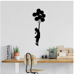 wall addiction Wanddekoration in Schwarz - Detailreiche Wanddekoration aus Metall mit rückseitiger Aufhängung. Ideal für individuelle Gestaltungsmöglichkeiten in jedem Raum und Stil. Perfekt, um Akzente zu setzen und Atmosphäre zu schaffen.