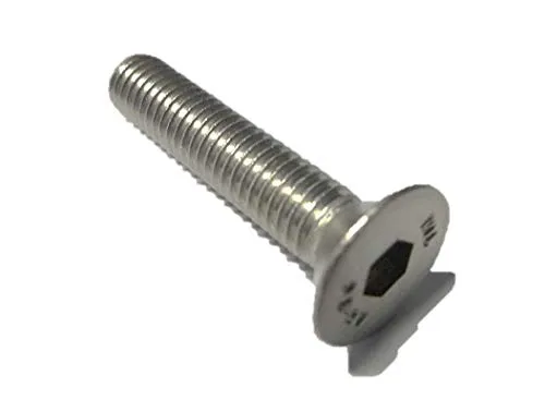Stück Senkkopf Schrauben M6x8 mm - DIN 7991 - A2 Edelstahl - Innensechskant - V2A - Senk - Senkkopfschrauben (10, M6x8 mm) 10