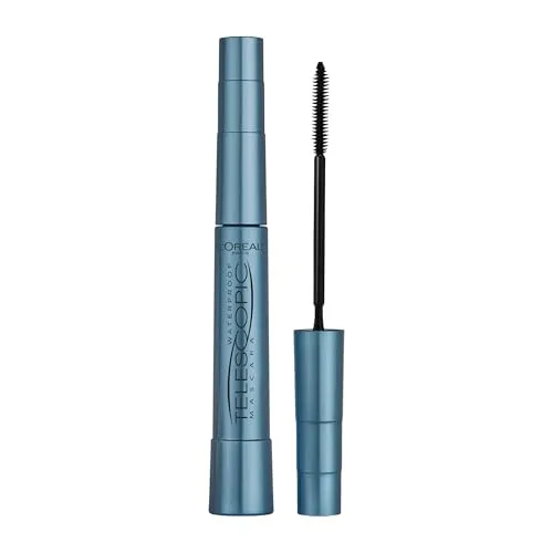 L'Oréal Paris False Lash Telescopic Waterproof Mascara, Schwarz, 7.7 ml - Entdecken Sie die Wimperntusche für präzise getrennte Wimpern und beeindruckende Länge. Die flexible Bürste ermöglicht ein müheloses Auftragen und sorgt für einen intensiven Blick ohne künstliche Wimpern.