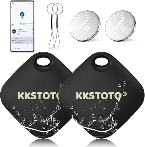 Tracker Android, Schlüsselfinder, Smart Tag Keyfinder kompatibel mit Google Find Hub APP (Android NUR), Wasserdicht Bluetooth Tracker für Schlüssel, Fahrrad, Koffer, Kinder