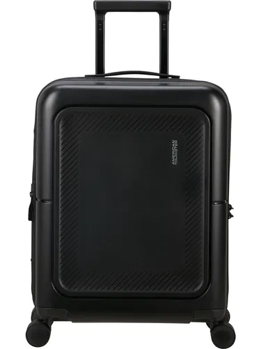 American Tourister Trolley Dashpop Spinner 55 EXP - Koffer mit erweiterbarem Volumen, personalisierbar mit Aufklebern und aus 100 % recyceltem Material, ideal für moderne Reisende.