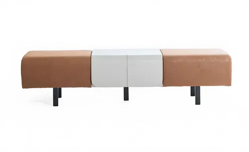 Bank Sitzbank Polsterbank Schlafzimmermöbel Braun Stoff Sitzer