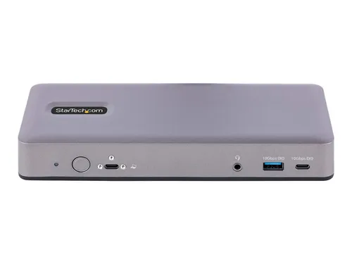 StarTech.com USB-C Docking Station - Multi Monitor (DK31C3MNCRUE) - Vielseitige USB-C Dockingstation für Multi-Monitor-Betrieb mit 3x 4K30 und 2x 4K60. Inklusive 7-Port USB Hub und 60W Power Delivery für effizientes Arbeiten.
